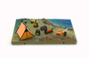 1/64 BM Creations Camping Site Orange Tent Diorama Set