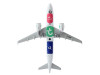 Airbus A320neo Commercial Aircraft "Transavia Airlines" (F-GNEO) White with Green Tail 1/400 Diecast Model Airplane by GeminiJets