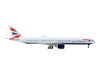 Boeing 777-300ER Commercial Aircraft "British Airways" (G-STBH) White with Striped Tail 1/400 Diecast Model Airplane by GeminiJets