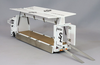 1/64 GCD Liberty Walk LB-Trucks Mitsubishi Fuso Super Great Transporter Sakon Logix (White) Diecast Car Model
