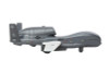 Northrop Grumman RQ-4 Global Hawk Military Drone "United States Navy" Gray and White Diecast Model Airplane by Daron