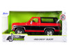 1/24 Jada 1980 Chevrolet Chevy Blazer K5 Red and Black Diecast Car Model