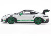 1/43 Solido 2023 Porsche 911 992 GT3 RS (White with Green Wheels) Diecast Car Model