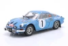 1/18 Solido 1/18 Solido 1972 Renault Alpine A110 1600S #1 Therier, Roure Rallye Monte Carlo Diecast Car Model