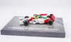 1/43 Minichamps Formula 1 McLaren Ford MP4/8 Sebastian Vettel Tribute Imola Ayrton Senna May 18th 2024 Car Model with Figure & Flag