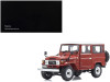 Toyota Land Cruiser 40 Van RHD (Right Hand Drive) Red with White Top 1/18 Diecast Model Car by Kyosho