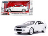 1/24 Jada 1995 Honda Integra Type-R "Japan Spec" RHD (Right Hand Drive) Glossy White with Carbon Hood and White Wheels "JDM Tuners" Diecast Car Model