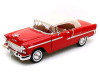 1/18 Motormax 1955 Chevrolet Chevy Belair Bel Air Convertible Soft Top Red Diecast Car Model