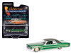 1971 Cadillac Coupe DeVille Lowrider Green Metallic with Black Top and Green Interior "California Lowriders" Series 5 1/64 Diecast Model Car by Greenlight