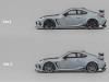 Subaru BRZ "Varis Arising-1" RHD (Right Hand Drive) Gray with Carbon Hood and Top with Extra Wheels 1/64 Diecast Model Car by CM Models