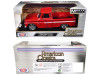 1/24 Motormax 1966 Chevrolet C10 Fleetside Pickup with Custom Wheels (Red) Diecast Car Model