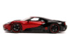 1/24 Jada 2017 Ford GT with Miles Morales Diecast Figurine "Spider Man" "Marvel" Series Diecast Car Model