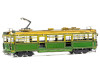 Model Kit Melbourne W-class Tram Green and Gold (Moderate Difficulty) Steel Model by Metal Earth