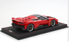 1/18 BBR Ferrari F80 Optional Carbon (Rosso Corsa Red with Carbon Silver Wheels) Car Model