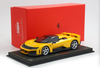1/18 BBR Ferrari F80 Optional Carbon (Giallo Tristrato Yellow with Silver Wheels) Car Model