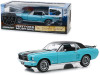 1967 Ford Mustang Coupe Turquoise with Detachable Ski Equipment "Ski Country Special" 1/18 Diecast Model Car by Greenlight