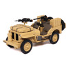1/43 Militaria Diecast British SAS 1/4-Ton WILLYS JEEP with Vickers K Machine Gun Diecast Model