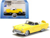 1956 Ford Thunderbird Goldenglow Yellow with Colonial White Top 1/87 (HO) Scale Diecast Model Car by Oxford Diecast