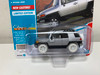 CHASE CAR 1/64 Johnny Lightning 2007 Toyota FJ Cruiser (Titanium Silver Metallic with White Top and Roofrack) Diecast Car Model