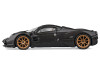 1/64 CM Model Pagani Utopia (Full Carbon Black with Italian Stipe & Red Accent) Diecast Car Model