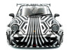 1/18 Solido 2022 Porsche 911 RWB "The Zebra" Camouflage Diecast Car Model