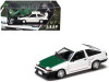 1/64 Hobby Japan Toyota Sprinter Trueno (AE86) (White with Dori Dori Mesh Wheels) Diecast Car Model 1/64 Hobby Japan Toyota Sprinter Trueno (AE86) (White with Dori Dori Mesh Wheels) Diecast Car Model