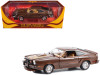 1978 Ford Mustang II King Cobra Dark Brown Metallic with Orange and Gold Hood Stripes 1/18 Diecast Model Car by Greenlight