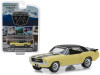 1967 Ford Mustang Coupe Yellow with Black Stripes and a Pair of Skis "Ski Country Special" Hobby Exclusive 1/64 Diecast Model Car by Greenlight