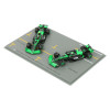 1/64 Spark Set of Two 2024 Formula 1 Stake F1 Team Kick Sauber C44 #24 Zhou Guanyu & #77 Valtteri Bottas Abu Dhabi GP Car Models