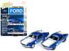 1969 Ford Mustang Cobra Jet 428 "Platt & Payne" and 1969 Ford Mustang Cobra Jet 428 "Hubert Platt Ford Drag Team" 2 piece Set Limited Edition to 3,750 pieces Worldwide 1/64 Diecast Model Cars by Johnny Lightning