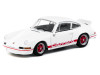 1/64 Tarmac Works Porsche 911 Carrera RS 2.7 Lightweight (White & Red) Diecast Car Model