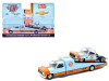 1/64 M2 Machines 1973 Chevrolet C30 Wedge Truck & 1978 Chevrolet Silverado 10 Bedless Gulf Livery Blue Diecast Car Models