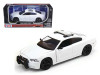 Dodge Charger Pursuit Unmarked Police Car White 1/24 Diecast Model Car by Motormax