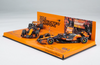 1/43 Minichamps 2-Car Set 2024 Formula 1 McLaren MCL38 Constructors Champions #4 Lando Norris & #81 Piastri Abu Dhabi GP Car Models