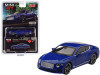 2018 Bentley Continental GT Sequin Blue Metallic Limited Edition to 1,200 pieces Worldwide 1/64 Diecast Model Car by True Scale Miniatures