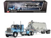 1/64 First Gear GMC General with 34" Flat Top Sleeper & Heil Pneumatic Tank Trailer (Blue) Diecast Car Model