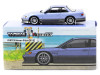 1/64 Tarmac Works VERTEX Nissan Silvia (S13) (Blue & Grey) Diecast Car Model