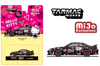 1/64 Tarmac Works Vertex Nissan Silvia S14 Hello Kitty Special Limited Edition (Black Chrome) Diecast Car Model