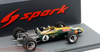 1/43 Spark 1968 Formula 1 Lotus 49 No.4 Winner South African GP 1968 Jim Clark Car Model