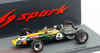 1/43 Spark 1968 Formula 1 Lotus 49 No.4 Winner South African GP 1968 Jim Clark Car Model