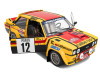 1/18 Solido 1980 Fiat 131 Abarth Yellow #12 M.Mouton, Annie Rallye De Monte Carlo Diecast Car Model