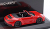 1/43 Minichamps 2024 Porsche 911 (992.2) Carrera GTS Cabriolet (Red) Diecast Car Model