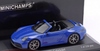 1/43 Minichamps 2024 Porsche 911 (992.2) Carrera GTS Cabriolet (Blue) Diecast Car Model
