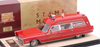 1/43 Stamp Models 1968 Cadillac Miller & Meteor Ambulance (Red) Car Model