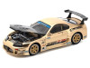 1/64 Poprace Top Secret Toyota GT300 Supra (Chrome Gold) Diecast Car Model
