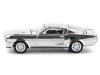 1/64 Poprace 1967 Shelby Mustang GT500 (Silver Chrome) Diecast Car Model