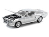 1/64 Poprace 1967 Shelby Mustang GT500 (Silver Chrome) Diecast Car Model