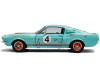 1/18 Solido 1967 Ford Mustang Shelby GT500 Racing Tribute #4 (Blue & Orange) Diecast Car Model