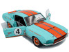 1/18 Solido 1967 Ford Mustang Shelby GT500 Racing Tribute #4 (Blue & Orange) Diecast Car Model