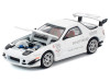 1/64 Poprace Mazda RX-7 RX7 FC3S Re-Amemiya (White) Diecast Car Model